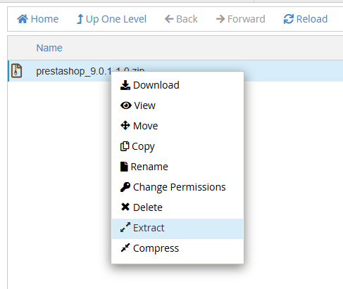 اکسترکت کردن فایل فشرده پرستاشاپ